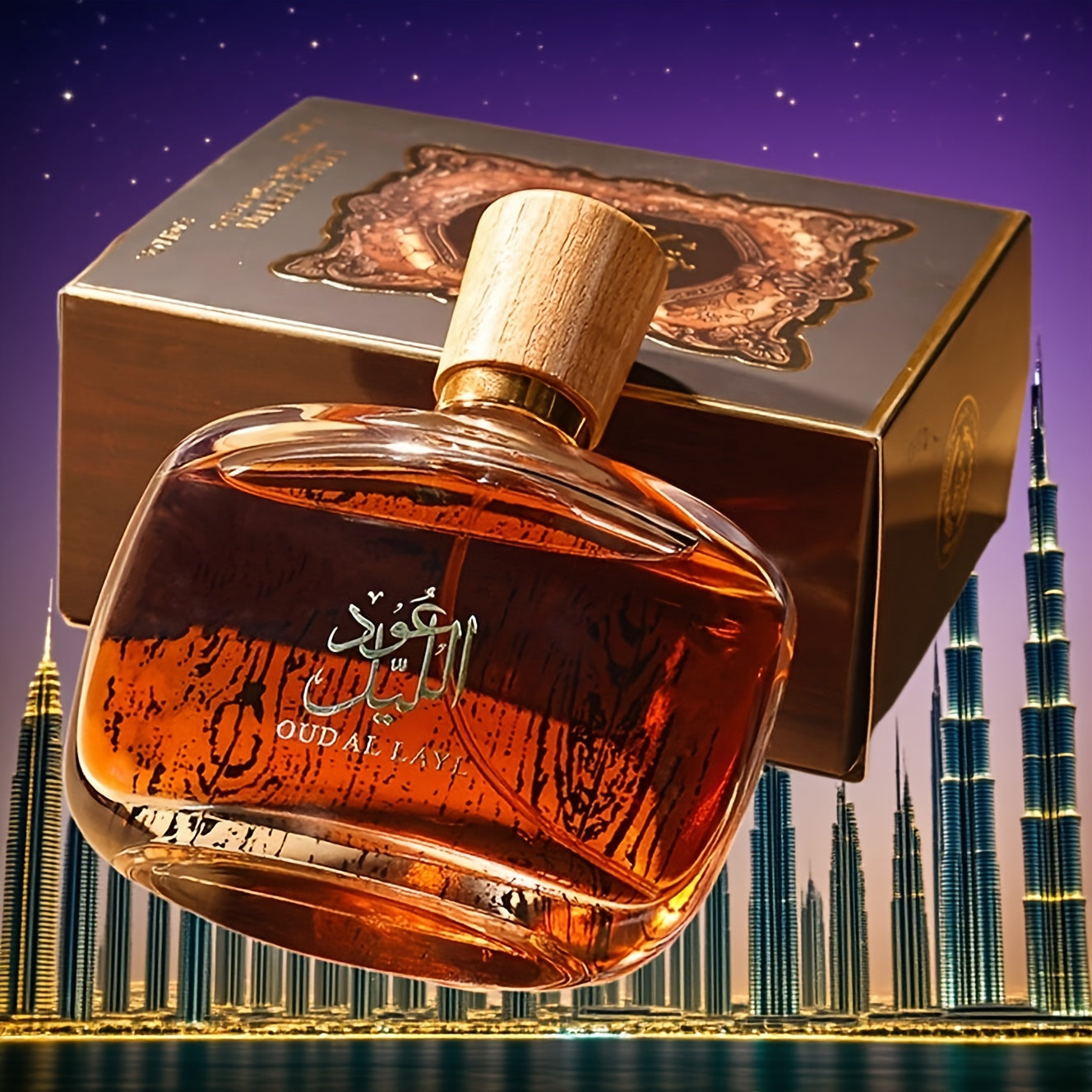 Luxurious Arabian Perfume: Dubai Royalty Men's Long-Lasting Agarwood Cologne.