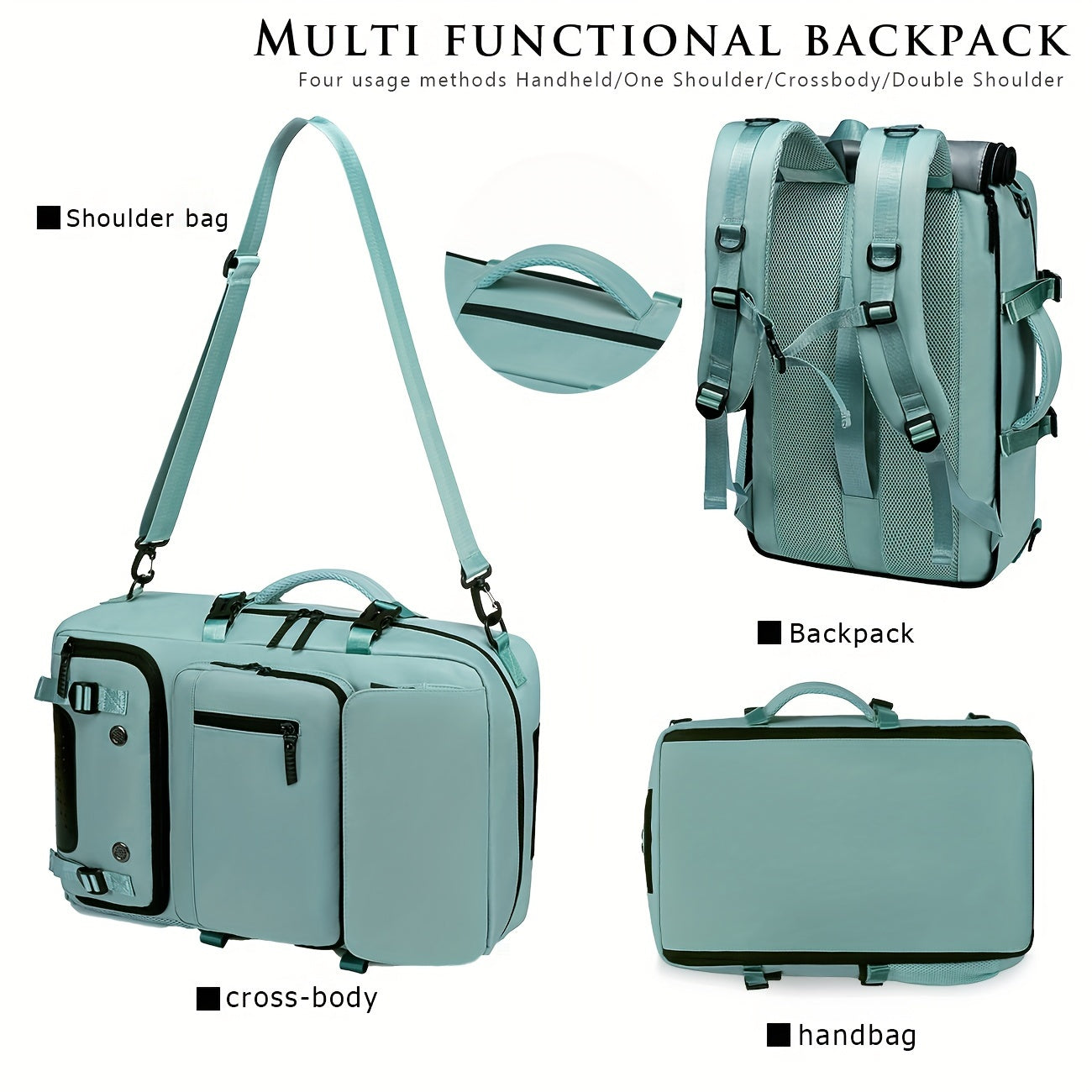 Spacious Unisex Hiking Backpack for Laptop, Travel, and Daily Use