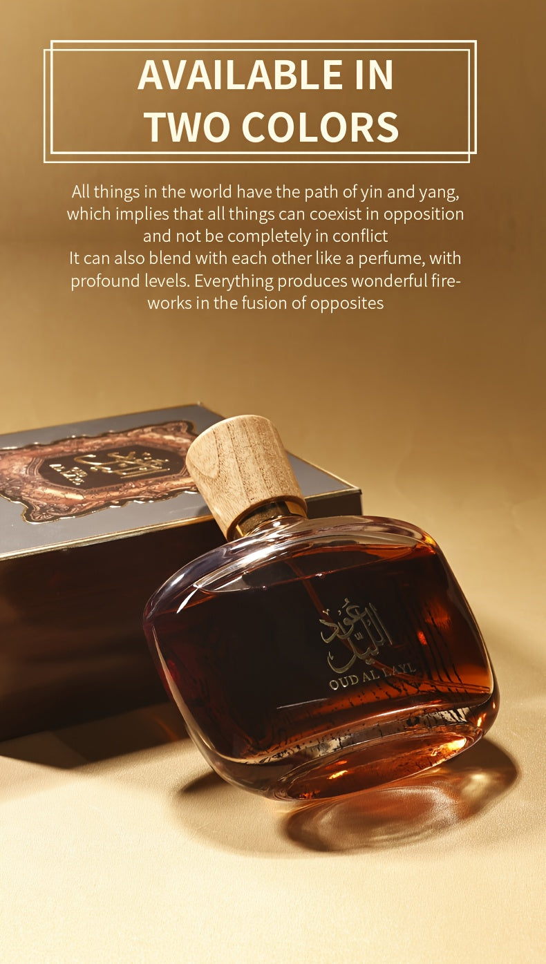 Luxurious Arabian Perfume: Dubai Royalty Men's Long-Lasting Agarwood Cologne.