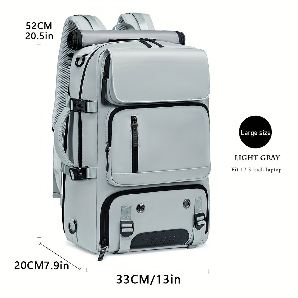Spacious Unisex Hiking Backpack for Laptop, Travel, and Daily Use