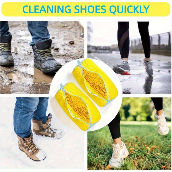 Reusable Shoe Cleaning Bag: Universal, Durable, & Noise-Dampening