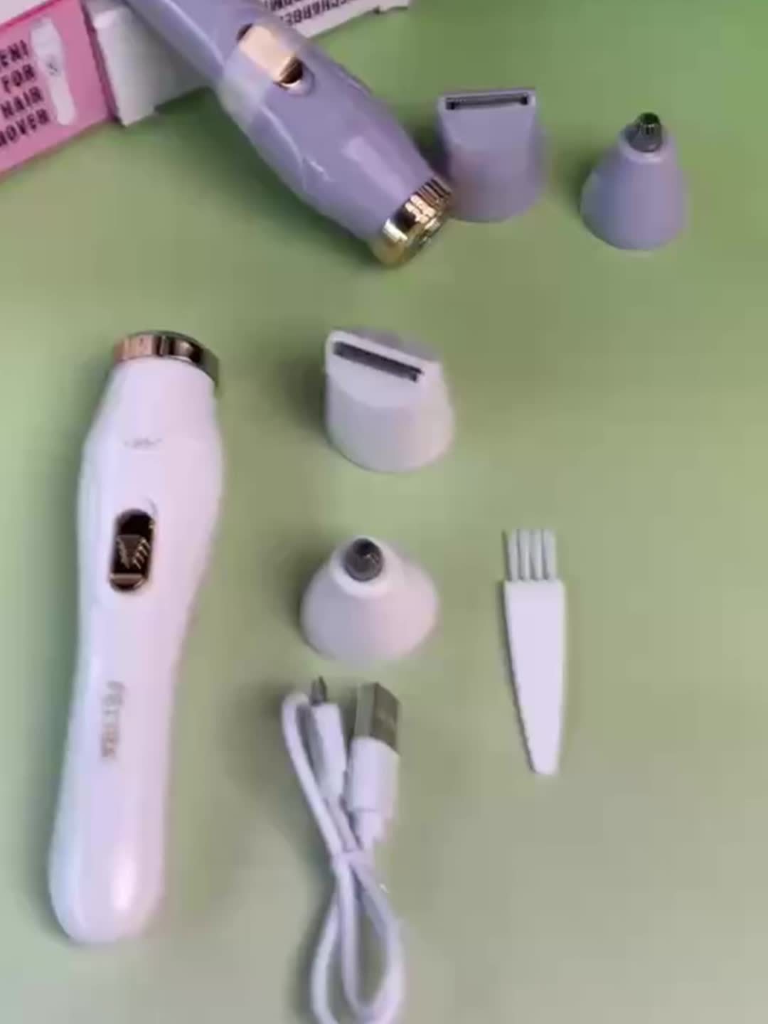 FEIYBA 3-in-1 Electric Hair Remover: USB Rechargeable, Cordless, and Portable for Women
