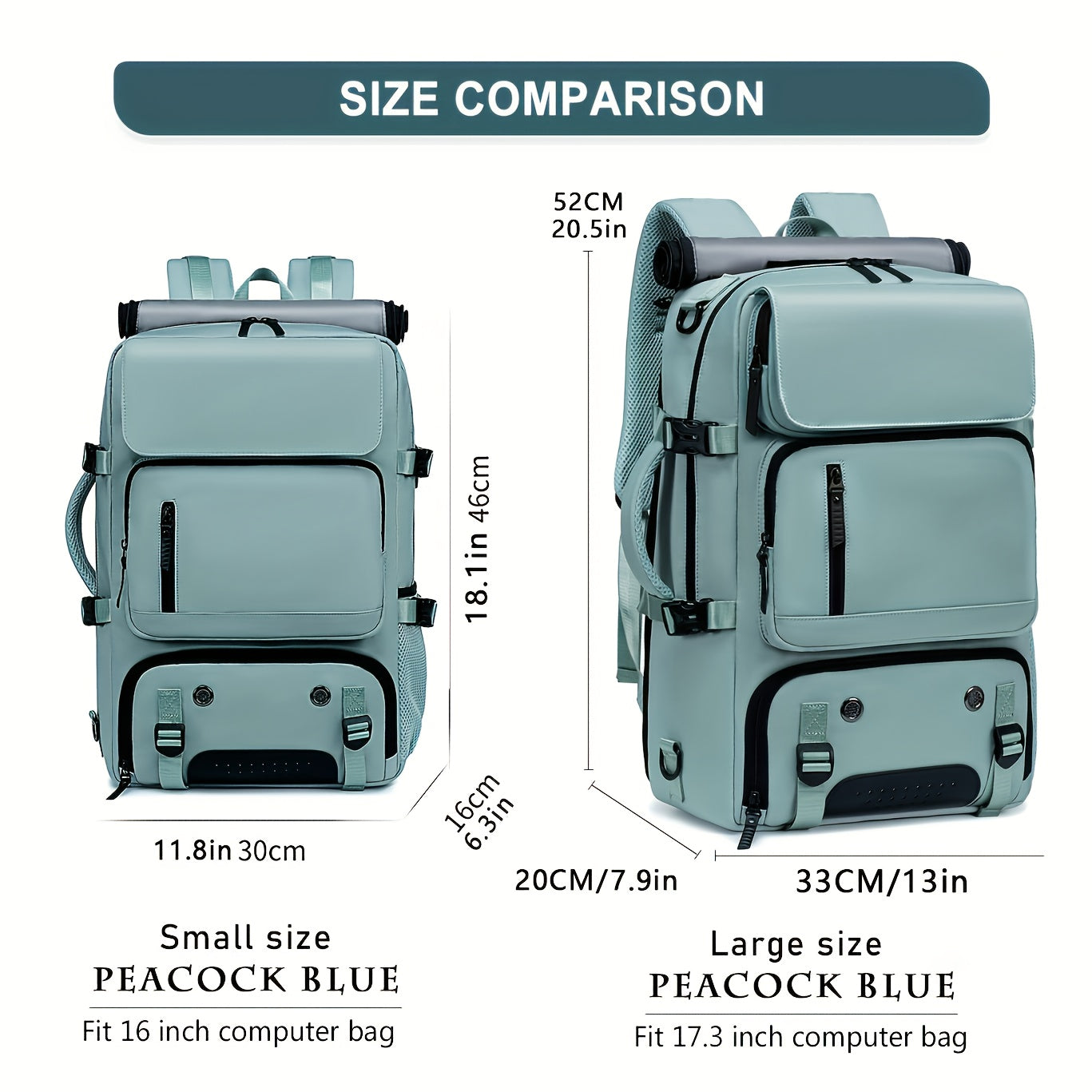 Spacious Unisex Hiking Backpack for Laptop, Travel, and Daily Use