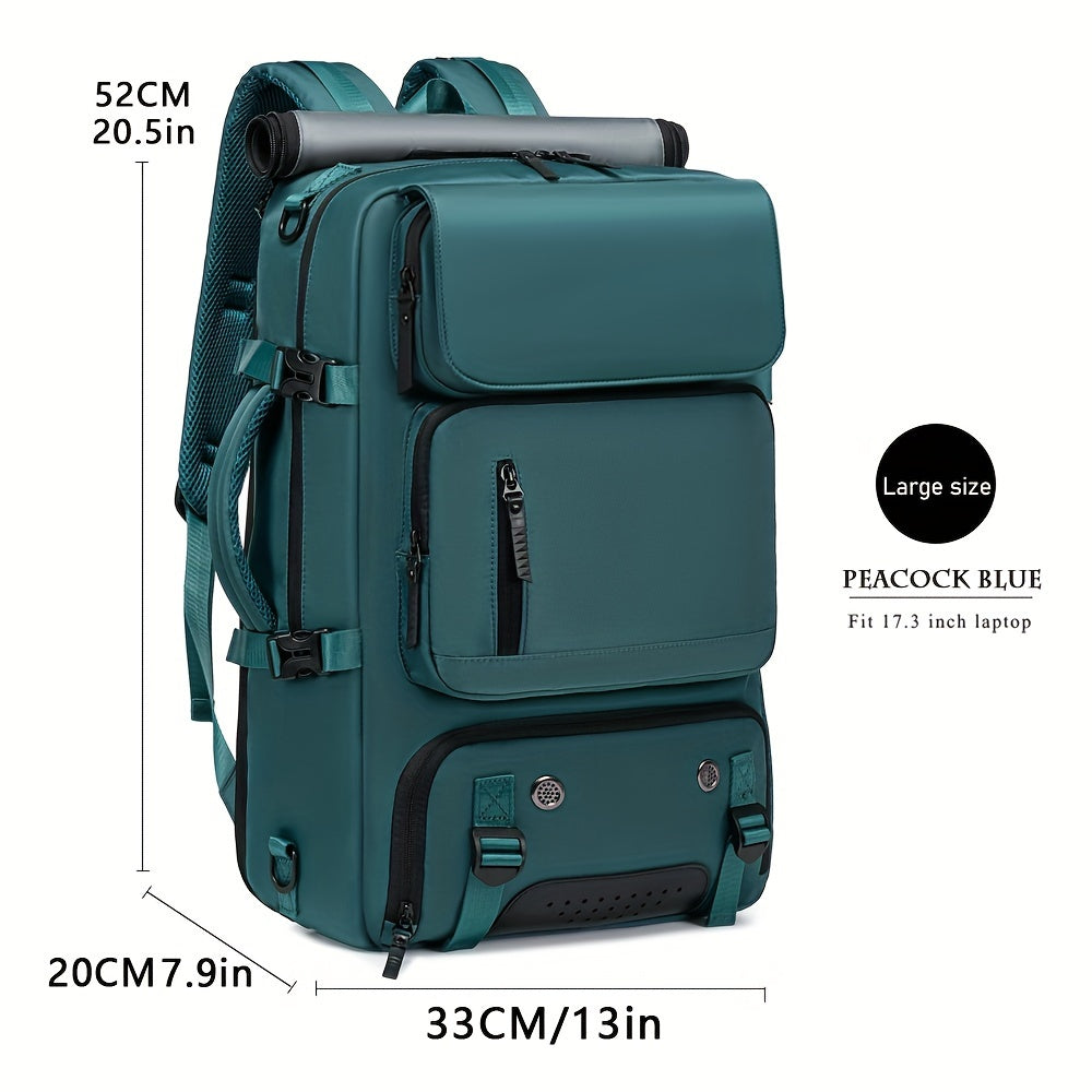 Spacious Unisex Hiking Backpack for Laptop, Travel, and Daily Use