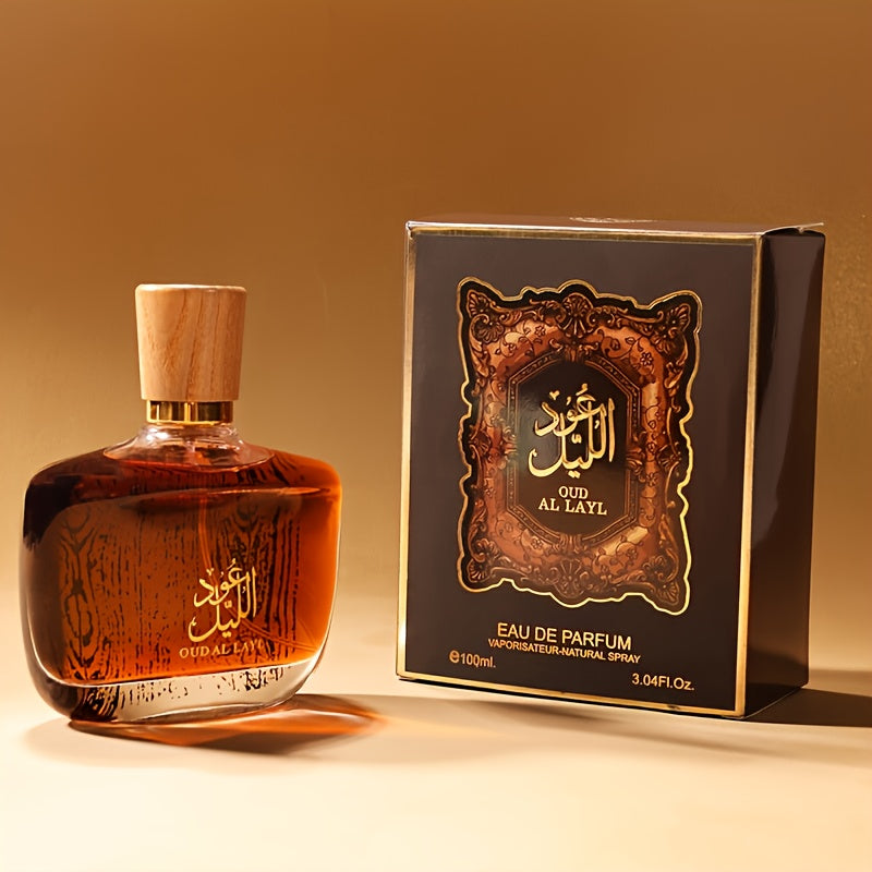 Luxurious Arabian Perfume: Dubai Royalty Men's Long-Lasting Agarwood Cologne.