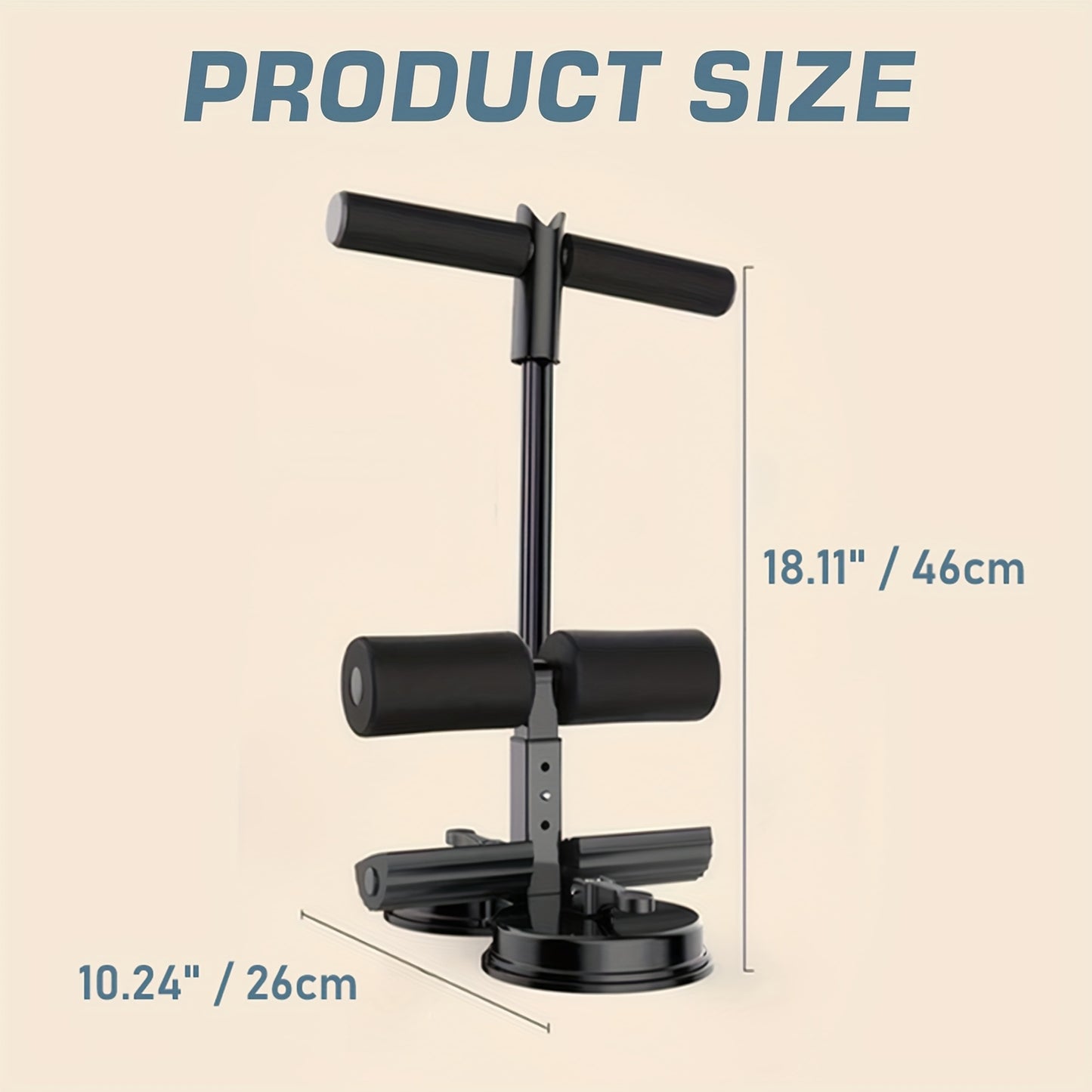 Suction Cup Sit-Up Assistant: Adjustable Abdominal Trainer for Core Strength