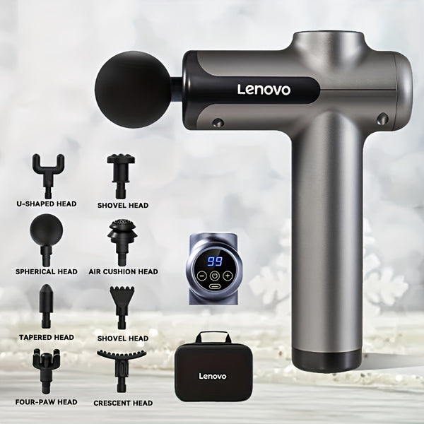 Mini 8-Head Massage Gun: USB-Rechargeable & Portable for Full Body Relief