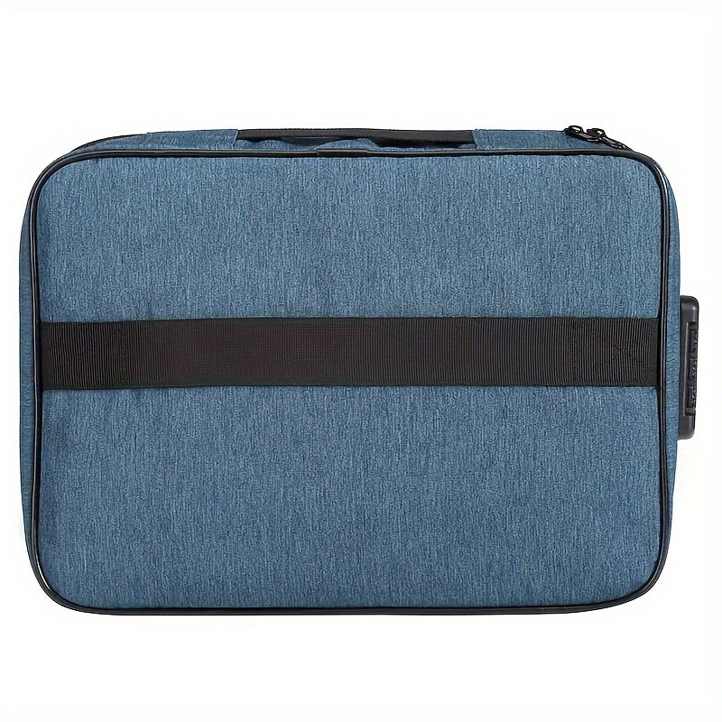 3-Layer Document Bag with Lock, Fire & Water Resistant File Storage