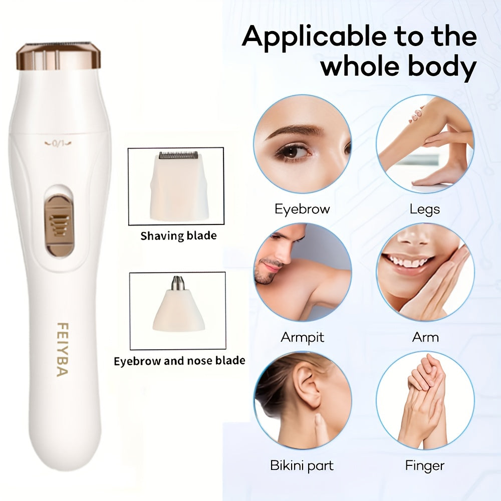 FEIYBA 3-in-1 Electric Hair Remover: USB Rechargeable, Cordless, and Portable for Women