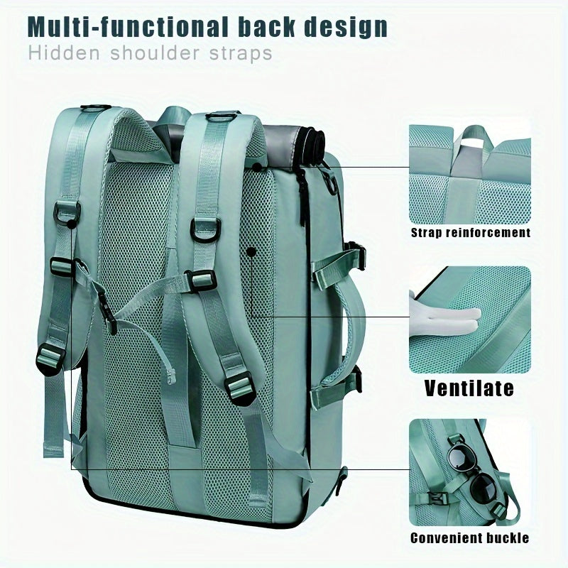 Spacious Unisex Hiking Backpack for Laptop, Travel, and Daily Use