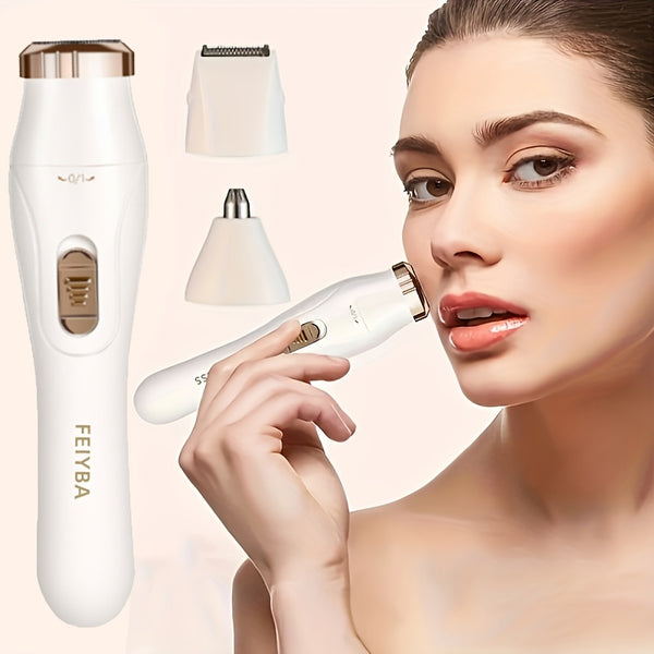 FEIYBA 3-in-1 Electric Hair Remover: USB Rechargeable, Cordless, and Portable for Women