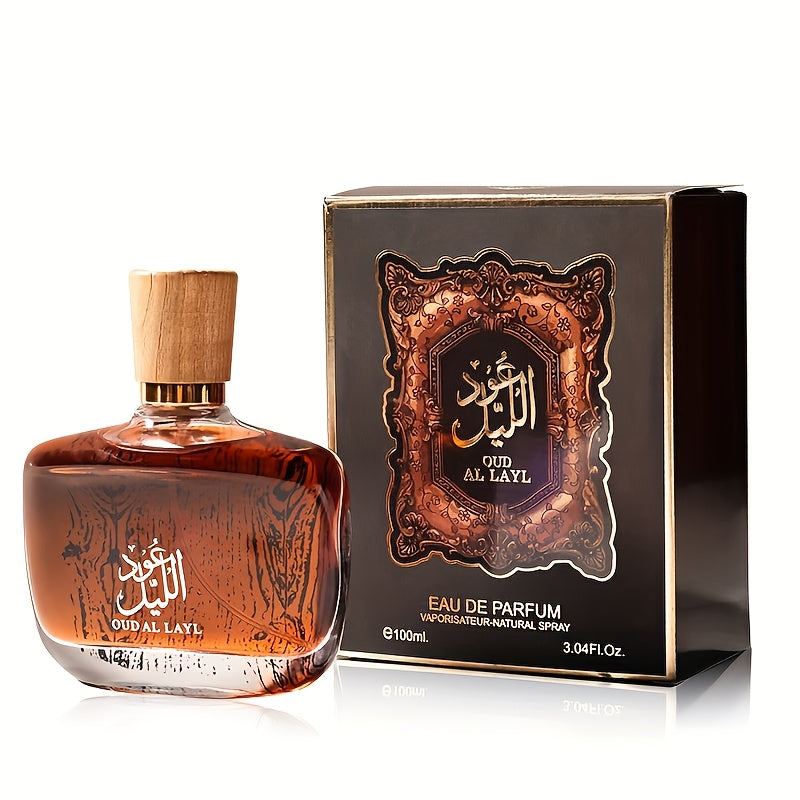 Luxurious Arabian Perfume: Dubai Royalty Men's Long-Lasting Agarwood Cologne.
