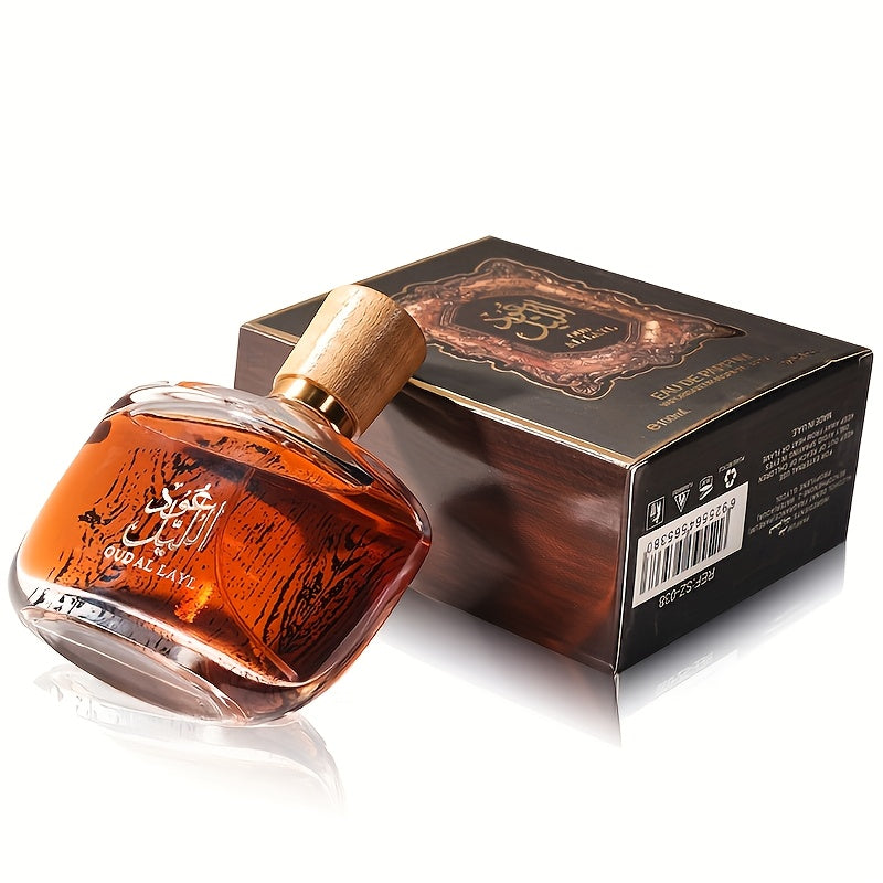 Luxurious Arabian Perfume: Dubai Royalty Men's Long-Lasting Agarwood Cologne.