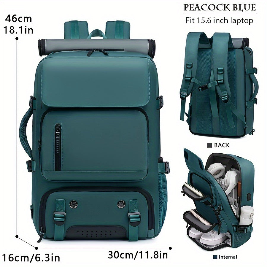 Spacious Unisex Hiking Backpack for Laptop, Travel, and Daily Use