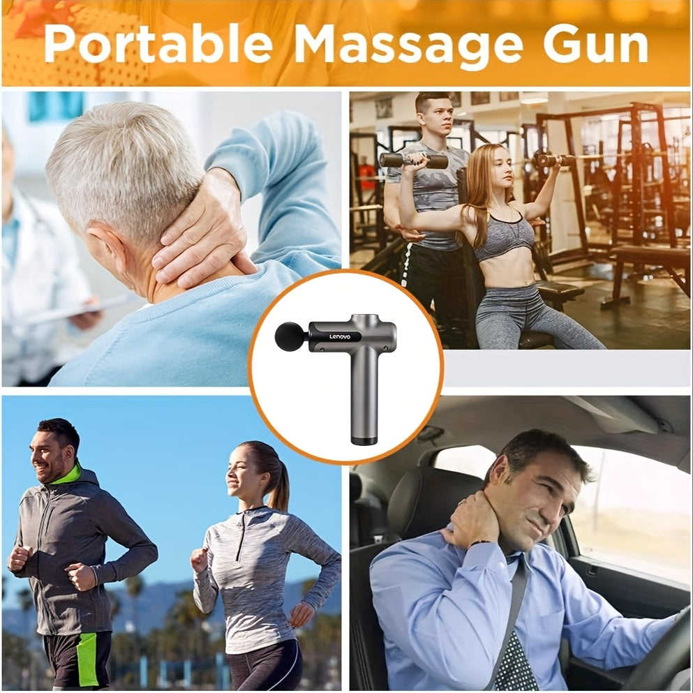 Mini 8-Head Massage Gun: USB-Rechargeable & Portable for Full Body Relief