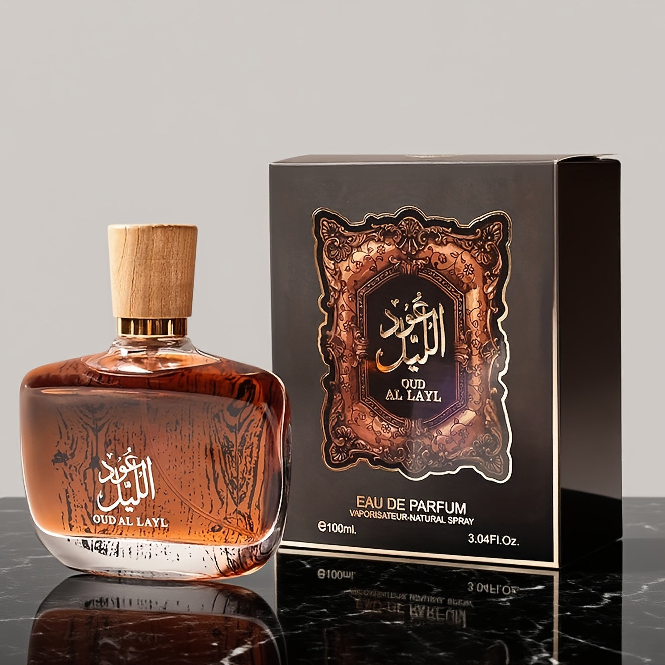Luxurious Arabian Perfume: Dubai Royalty Men's Long-Lasting Agarwood Cologne.