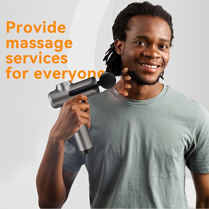 Mini 8-Head Massage Gun: USB-Rechargeable & Portable for Full Body Relief