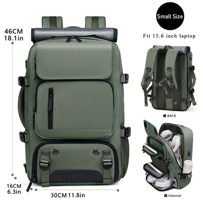 Spacious Unisex Hiking Backpack for Laptop, Travel, and Daily Use