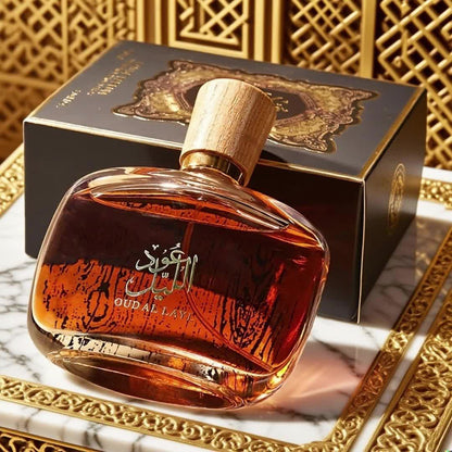 Luxurious Arabian Perfume: Dubai Royalty Men's Long-Lasting Agarwood Cologne.