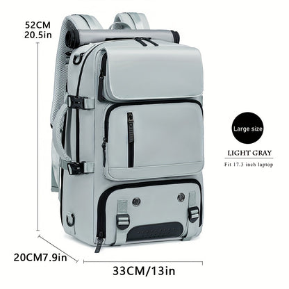 Spacious Unisex Hiking Backpack for Laptop, Travel, and Daily Use