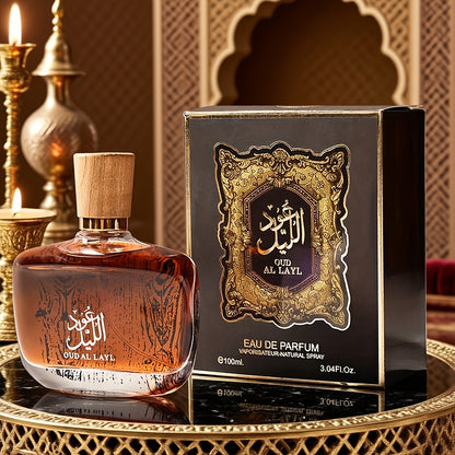 Luxurious Arabian Perfume: Dubai Royalty Men's Long-Lasting Agarwood Cologne.