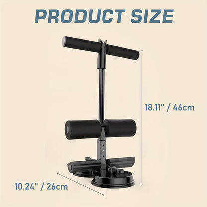 Suction Cup Sit-Up Assistant: Adjustable Abdominal Trainer for Core Strength