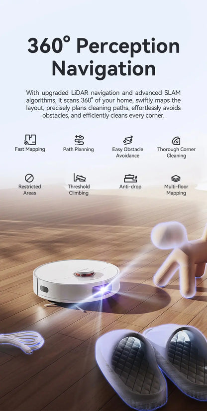 Optimized: JONR Robot Vacuum P20 Pro – Self-Cleaning Mop, 7000Pa Suction Xyrvona