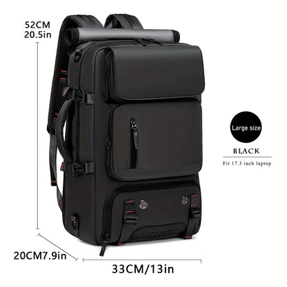 Spacious Unisex Hiking Backpack for Laptop, Travel, and Daily Use